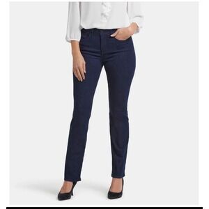 NYDJ Marilyn Straight Jeans Women's 16 Dark Wash Lift Tuck Stretch Shaping Denim